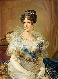 Ritratto ufficiale di Maria Luigia d'Austria come duchessa di Parma. 