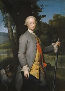 Ritratto del giovane Carlo IV di Spagna, di Anton Raphael Mengs, Museo del Prado, Madrid. 