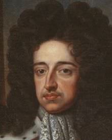 Guglielmo III, particolare di un ritratto di Sir Geoffrey Kneller.