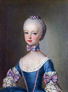 Maria Antonietta nel 1762. Dipinto di Martin van Meytens 