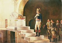 Napoleone visita il trono di Carlo Magno nell'ottobre 1804.