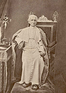 Un ritratto di Leone XIII. 