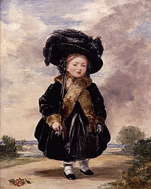 Vittoria a quattro anni in un ritratto di Stephen Poyntz del 1823. 