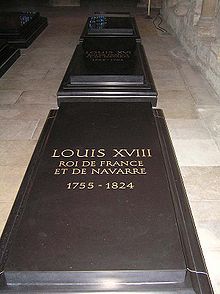 La tomba di Luigi XVIII nella Basilica di Saint Denis a Parigi. 