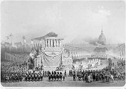 Il corteo funebre di Napoleone a Parigi del 15 dicembre 1840.