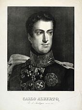 Carlo Alberto nel 1833. 