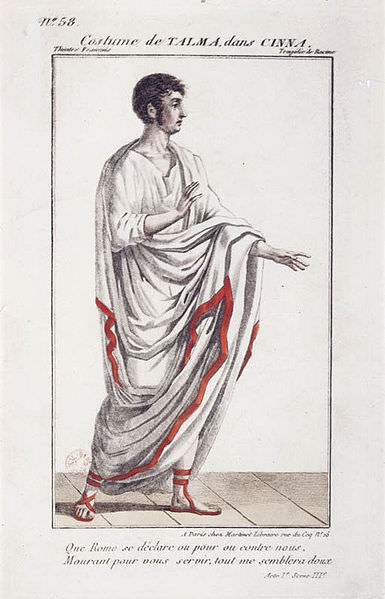 Talma nel ruolo di Cinna