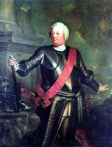 Federico Guglielmo I in un ritratto ufficiale. 