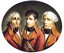 Cambacérès (a sinistra) con Napoleone Bonaparte (al centro) e Charles-François Lebrun (a destra).
