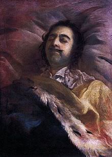 Pietro il Grande sul letto di morte.