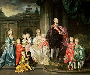 Leopoldo II e la sua famiglia nel 1776. 