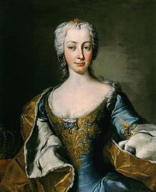 Maria Teresa d'Austria. Ritratto di Gabriello Mattei. 